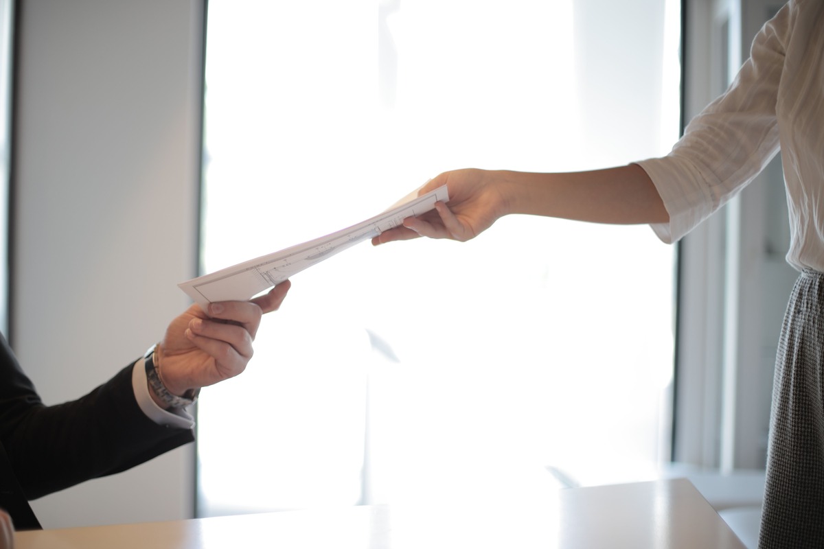 Student reviewing health insurance documents
